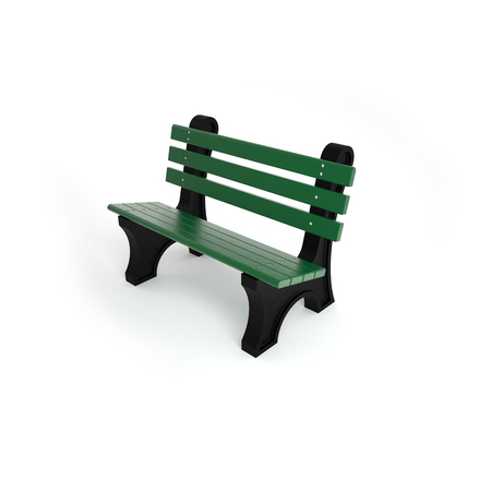 FROG FURNISHINGS Green 4' Comfort Park Avenue Bench PB 4GRECPAE